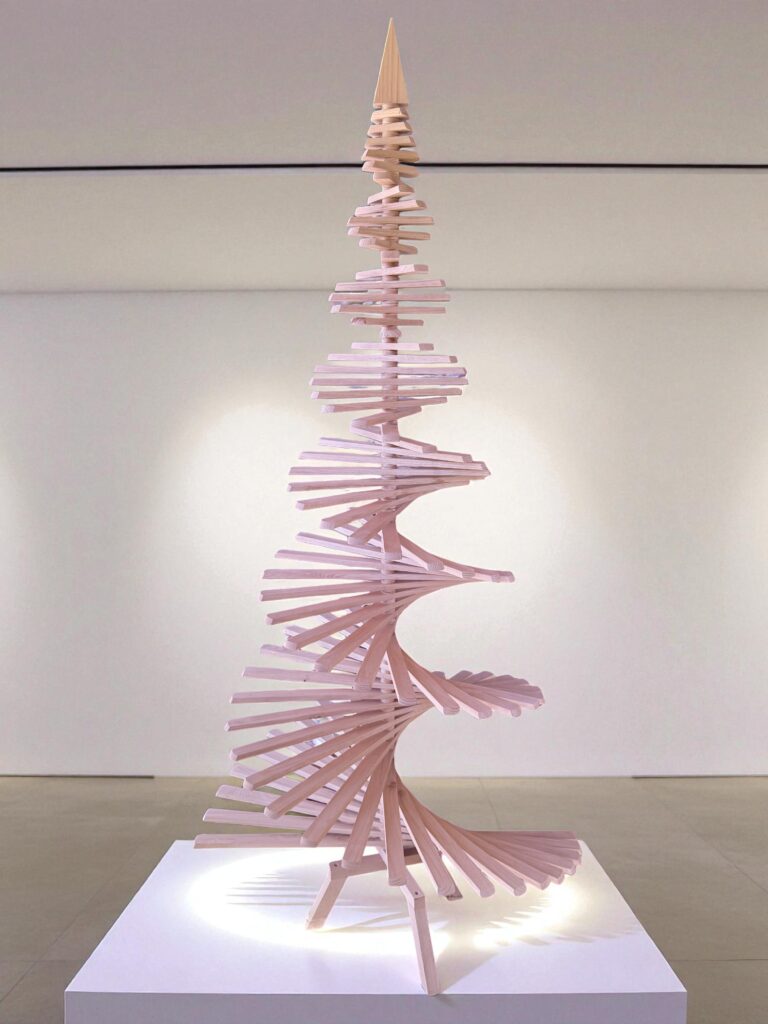 Sapin en bois exposition - Création Bois David